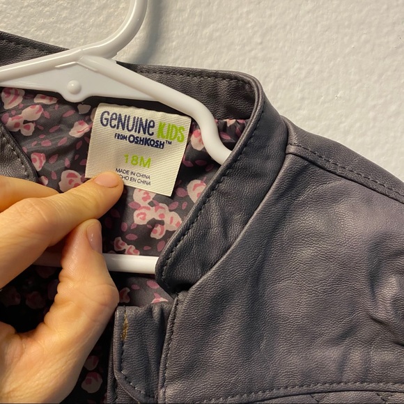 Oshkosh leather jacket - Picture 3 of 3